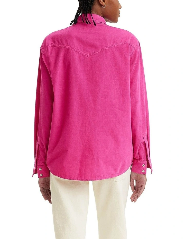 Donovan Western Shirt in Pink image 2