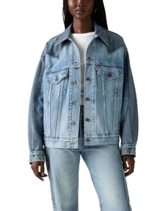 90s Western Pieced Trucker Jacket in Free Range