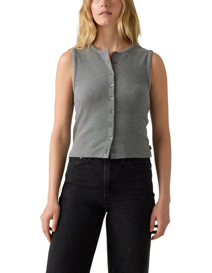 Rory Button-Up Shirt in Dark Heather Gray image 1