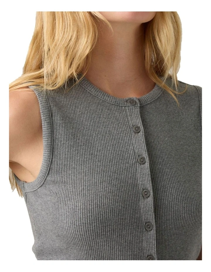 Rory Button-Up Shirt in Dark Heather Gray image 3
