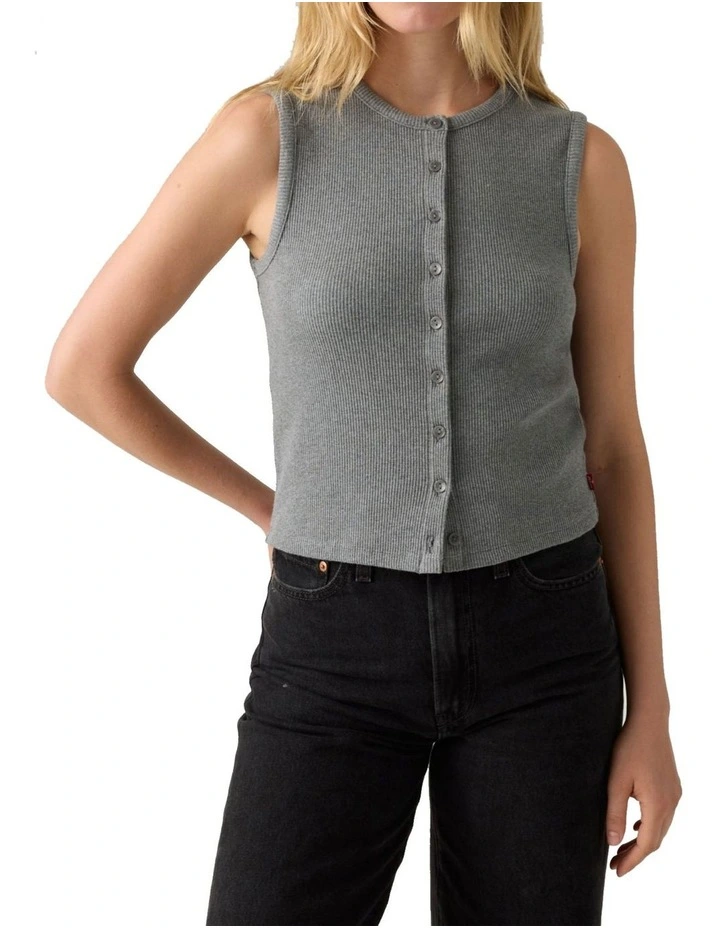 Rory Button-Up Shirt in Dark Heather Gray image 4