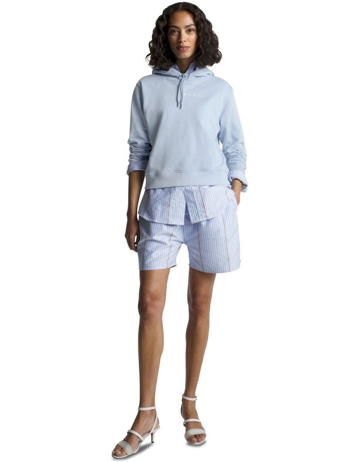 Signature Frosted Logo Hoodie in Blue