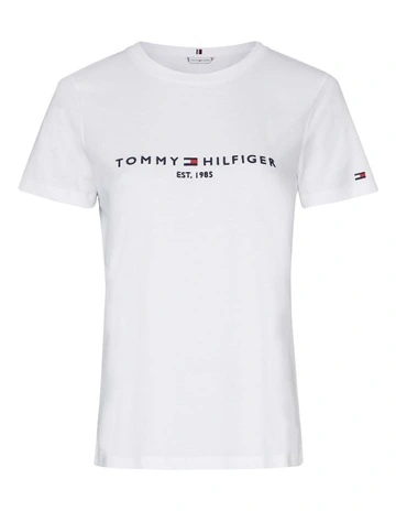 Essential Crew Neck Logo T-shirt in White