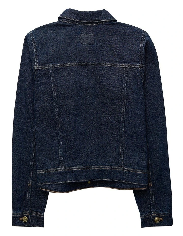 Classic Denim Jacket in Indigo image 4