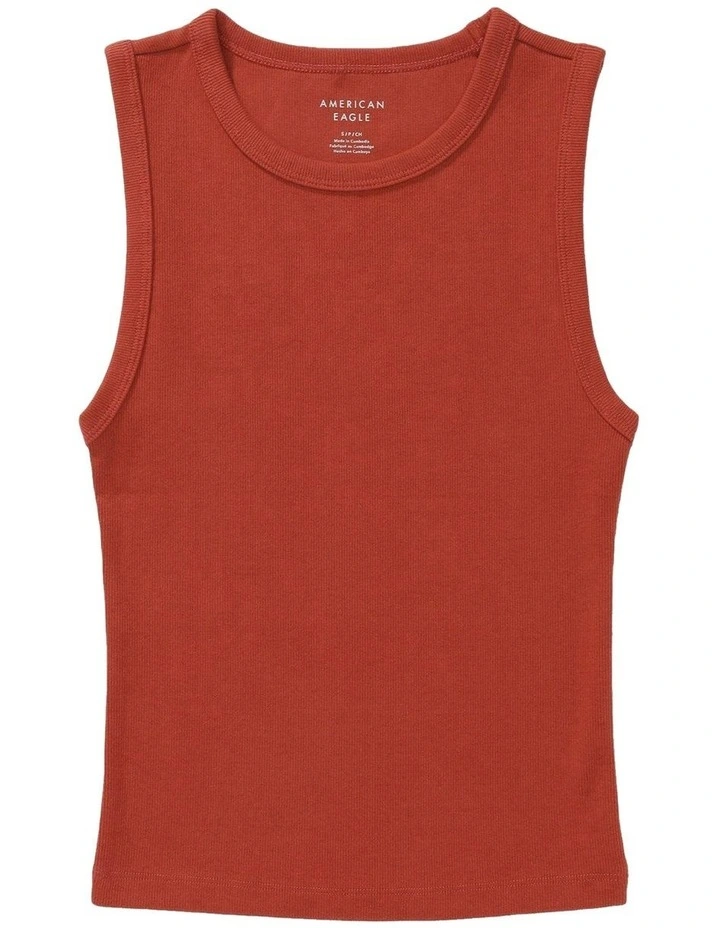 Main Squeeze Muscle Tank Top in Cinnabar image 3
