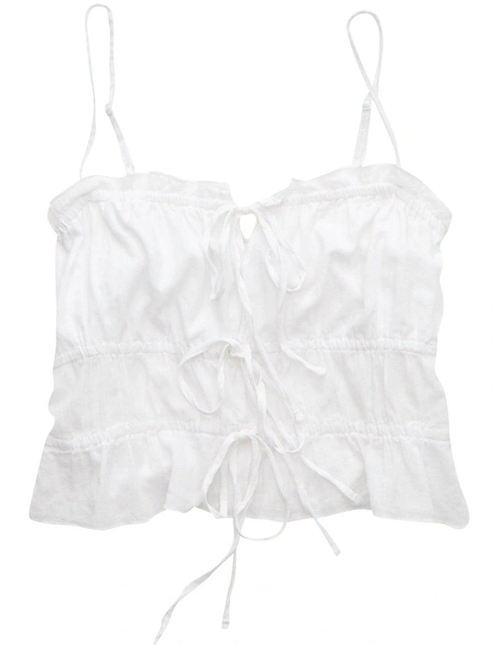 Tiered Ruched Tank 6585 in Mb Solid image 3