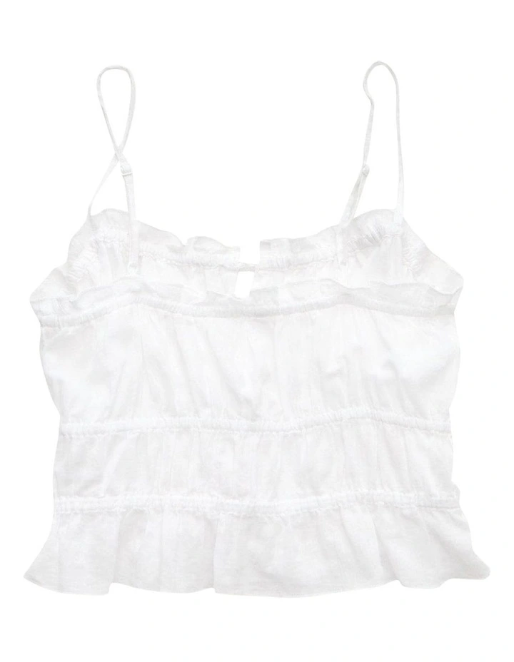 Tiered Ruched Tank 6585 in Mb Solid image 4
