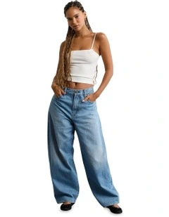 Lace Trim Cami in White