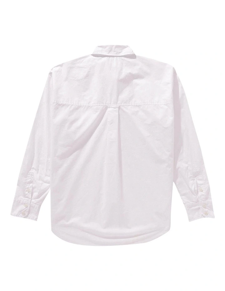 Perfect Button-Up Shirt in White image 4