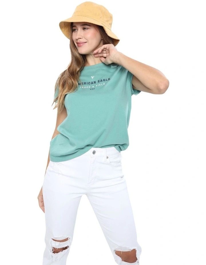 Graphic Tee in Green image 1