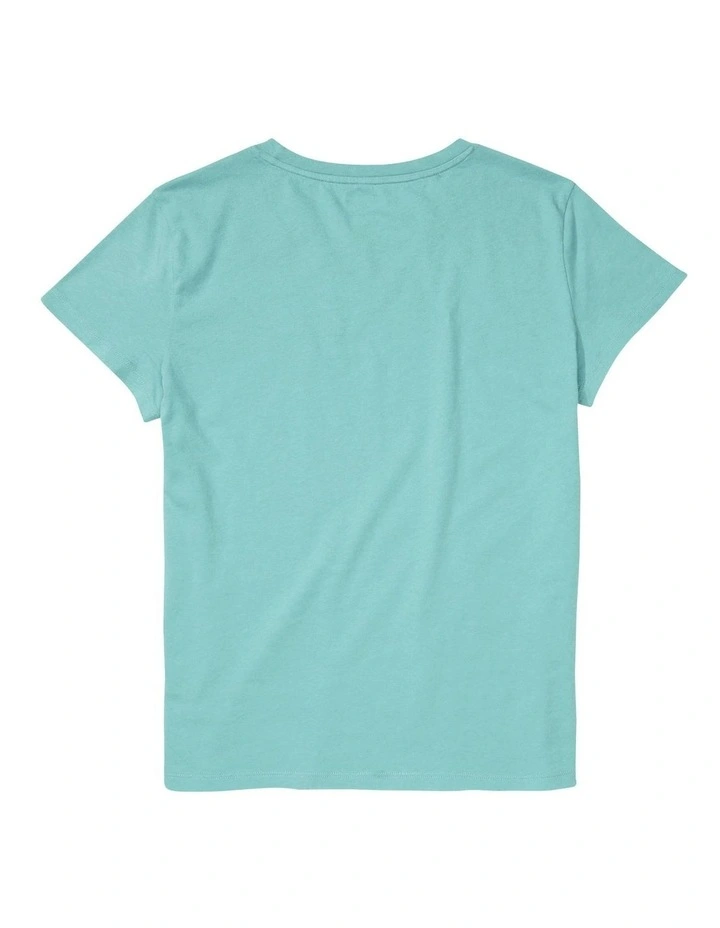 Graphic Tee in Green image 4