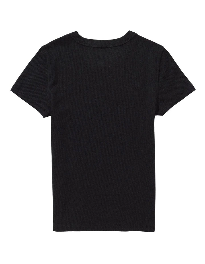 Hey Baby Tee in Black image 4