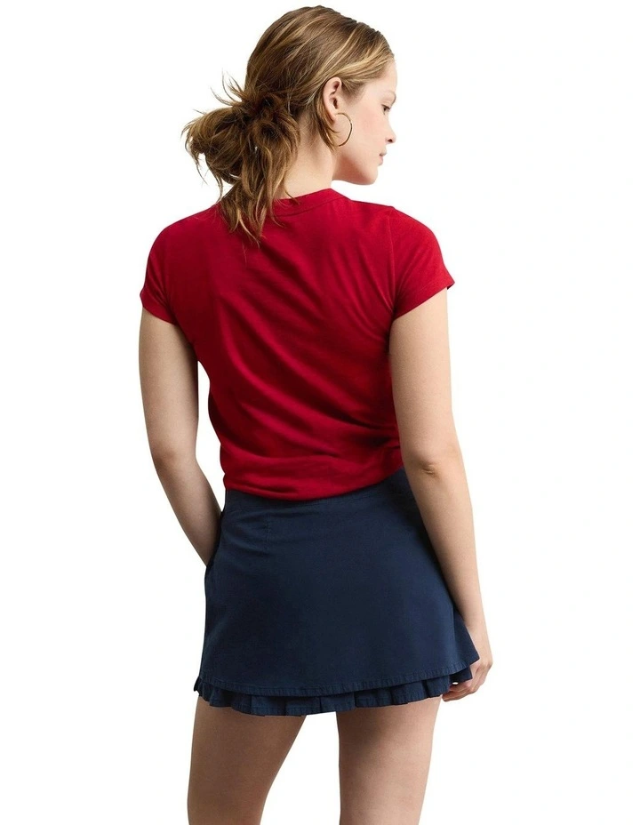 Graphic Baby Tee in Berry image 2