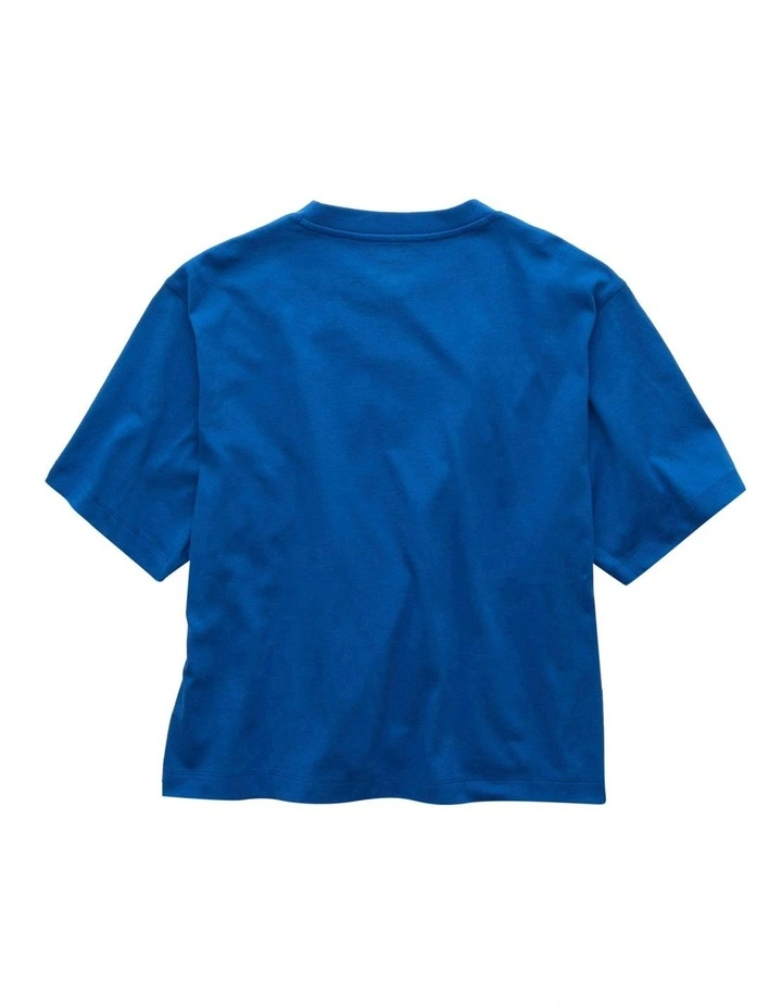 1191 Boxy Graphics T-shirt in Steel Blue image 4