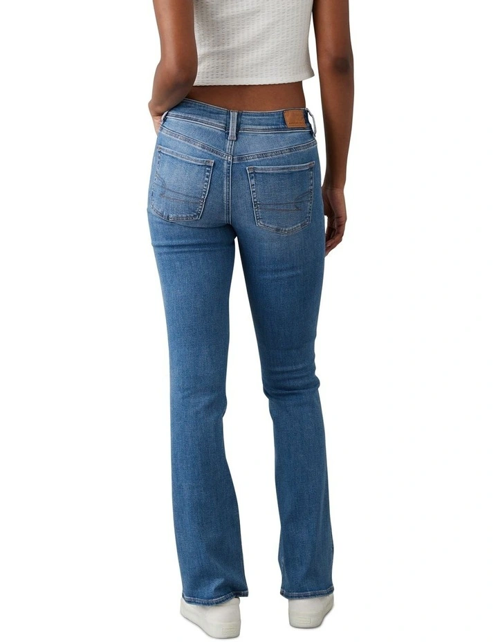 Next Level Low Rise Kick Bootcut Jean in Medium Bright Indigo image 3
