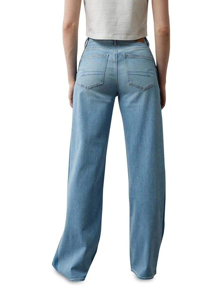 Dreamy Drape Stretch Side Stripe Super Jean in Hi-Low Indigo image 2