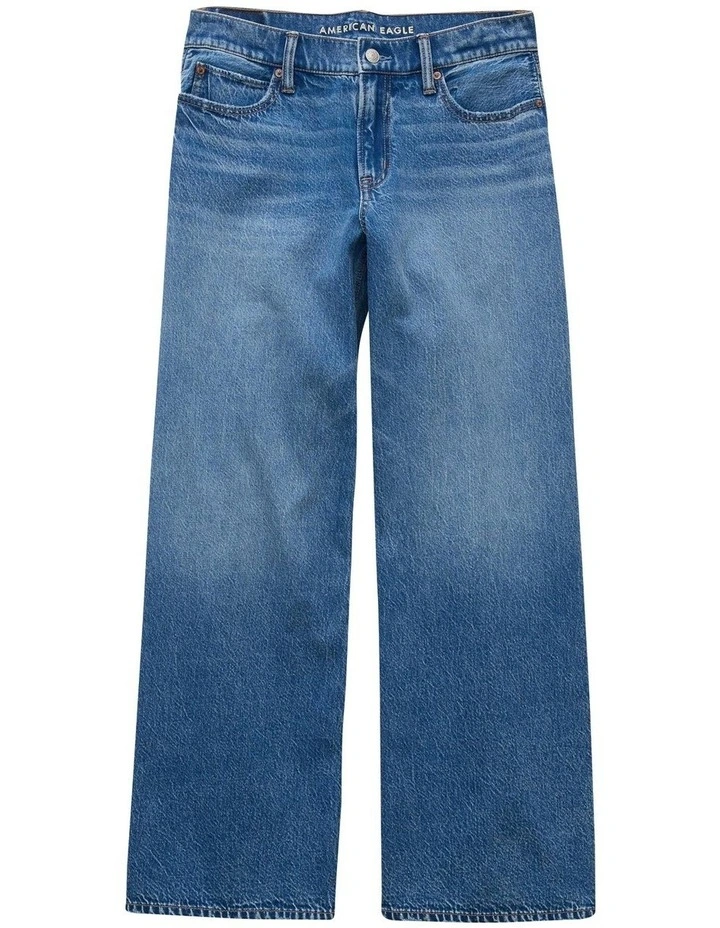 Strigid Low-Rise Ultra Wide-Leg Jeans in Medium Tinted Indigo image 3