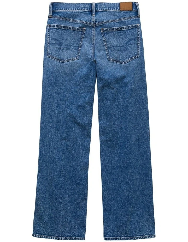 Strigid Low-Rise Ultra Wide-Leg Jeans in Medium Tinted Indigo image 4
