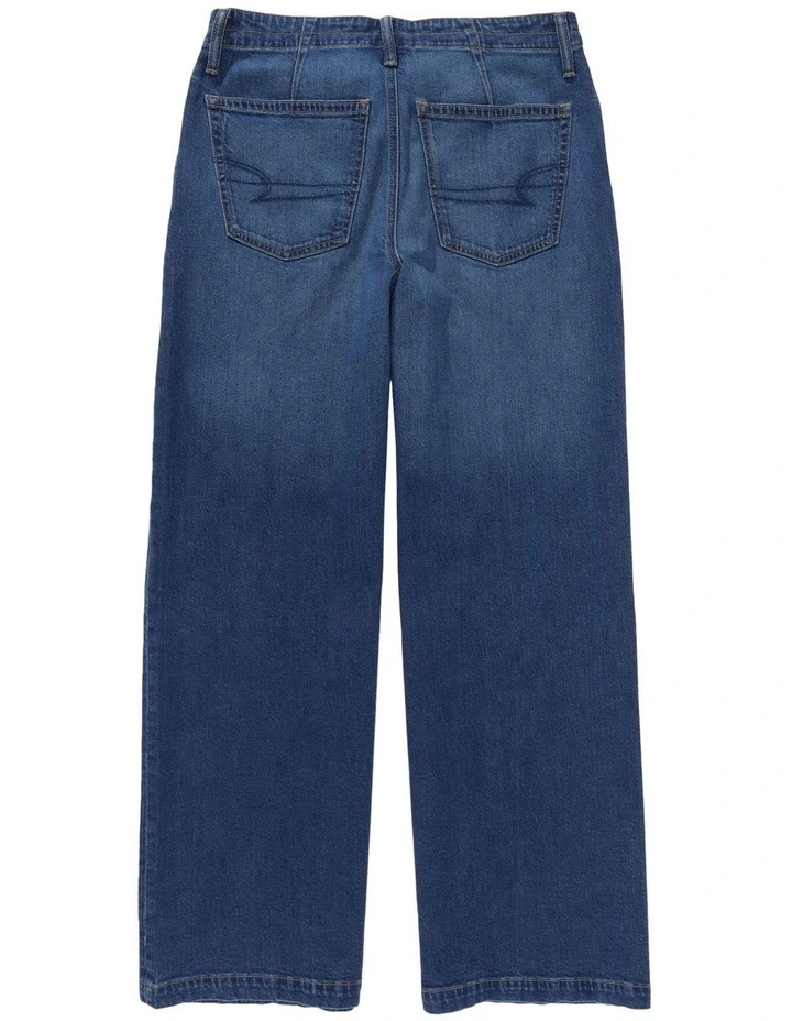 Strigid Low-Rise Ultra Wide-Leg Jean in Dark Clouds image 4