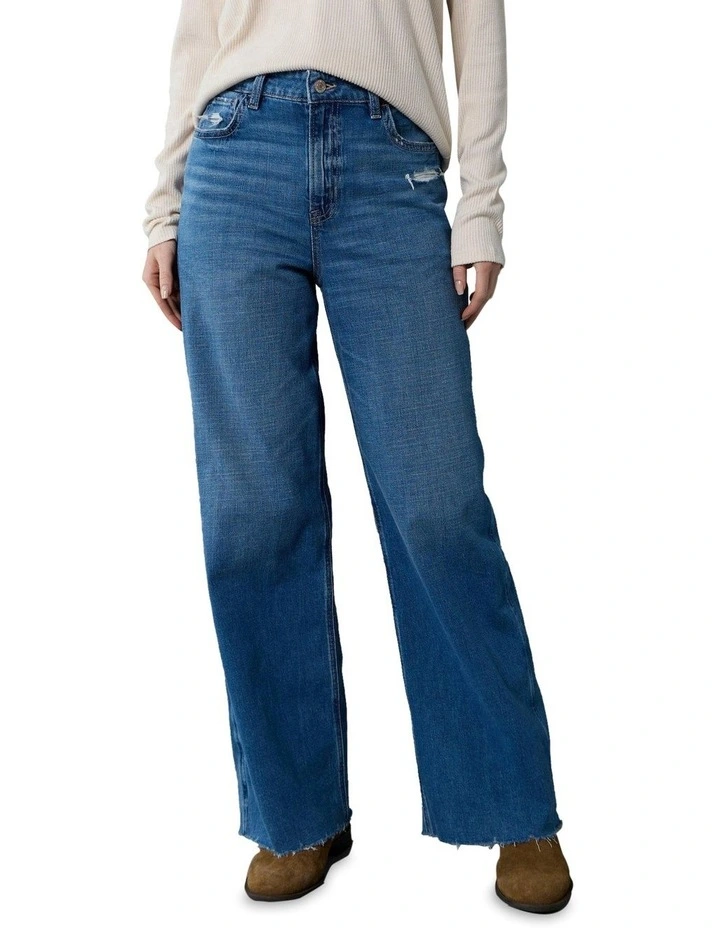 Dreamy Drapey Stretch Super Jean in Light Wash image 1