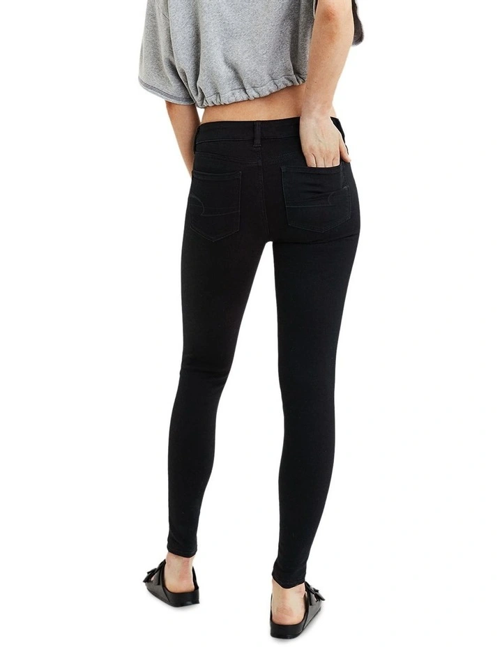Ne(x)t Level Low Rise Jegging in Black image 2