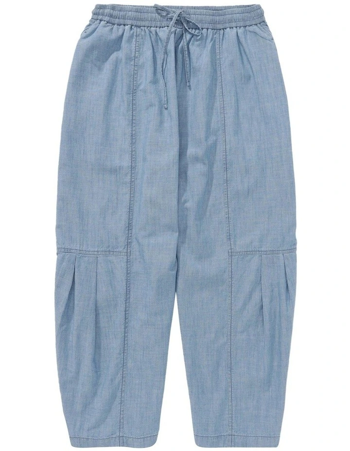 Soft Barrel Pant in Blue image 3