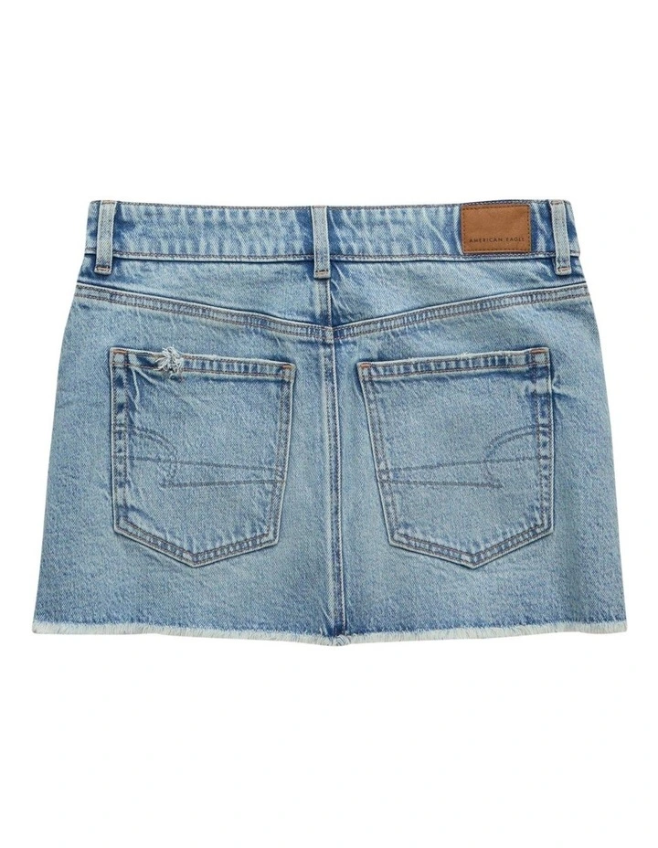 Micro Perfect Mini Skirt in Blue image 4