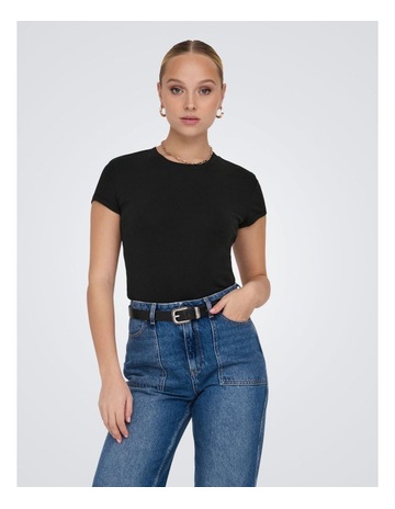 Elina Cropped Top in Black