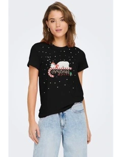 Christmas Life T-Shirt in Black