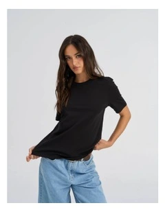 Wendy Cotton T-Shirt in Black