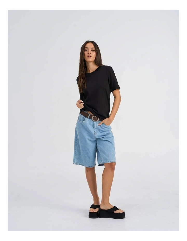 Wendy Cotton T-Shirt in Black image 2