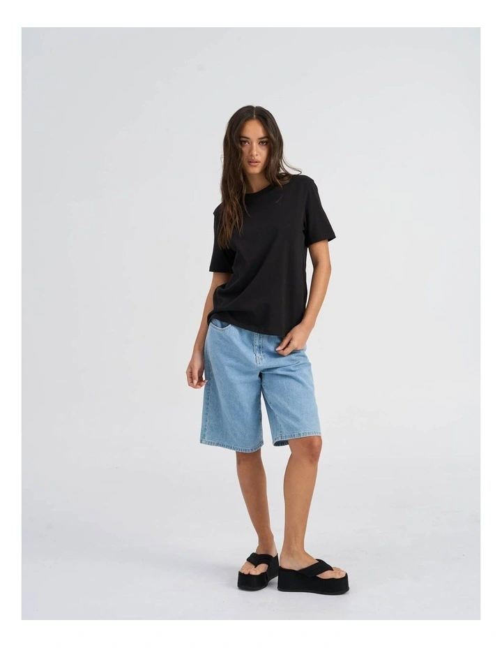 Wendy Cotton T-Shirt in Black image 3
