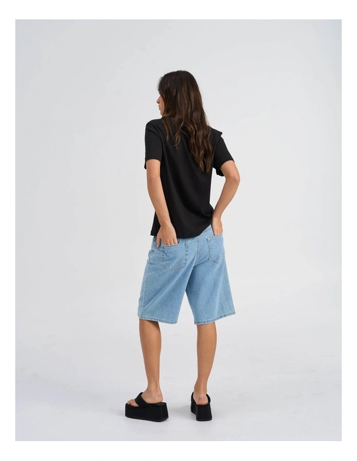 Wendy Cotton T-Shirt in Black image 5
