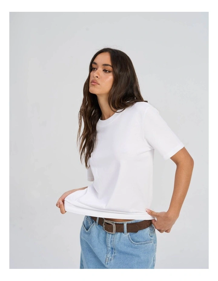 Wendy Cotton T-Shirt in White image 2