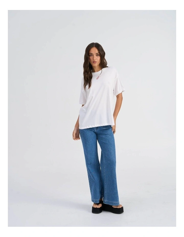 Vivvi Life Printed T-shirt in White image 4
