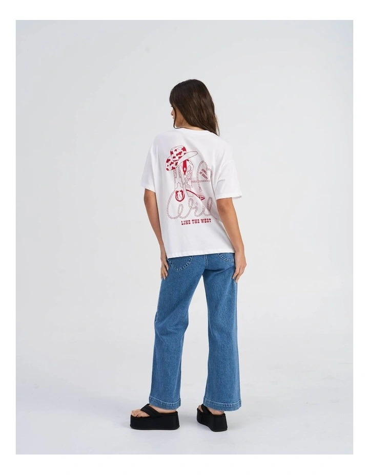 Vivvi Life Printed T-shirt in White image 6