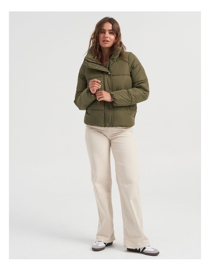 Cool Puffer Jacket in Kalamata Green