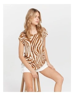 Vic Top in Brown