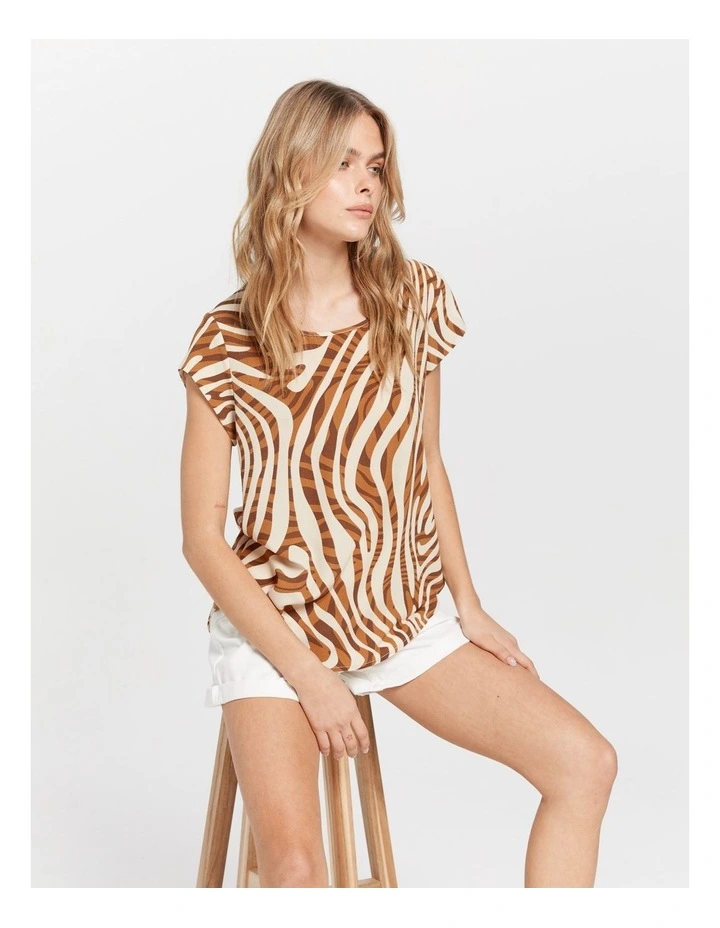 Vic Top in Brown image 1