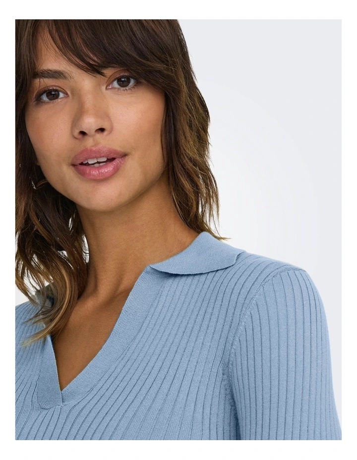 Nima Life Polo Top in Blue image 5