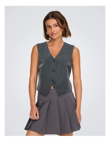 Kayle Orleen Vest in Dark Grey
