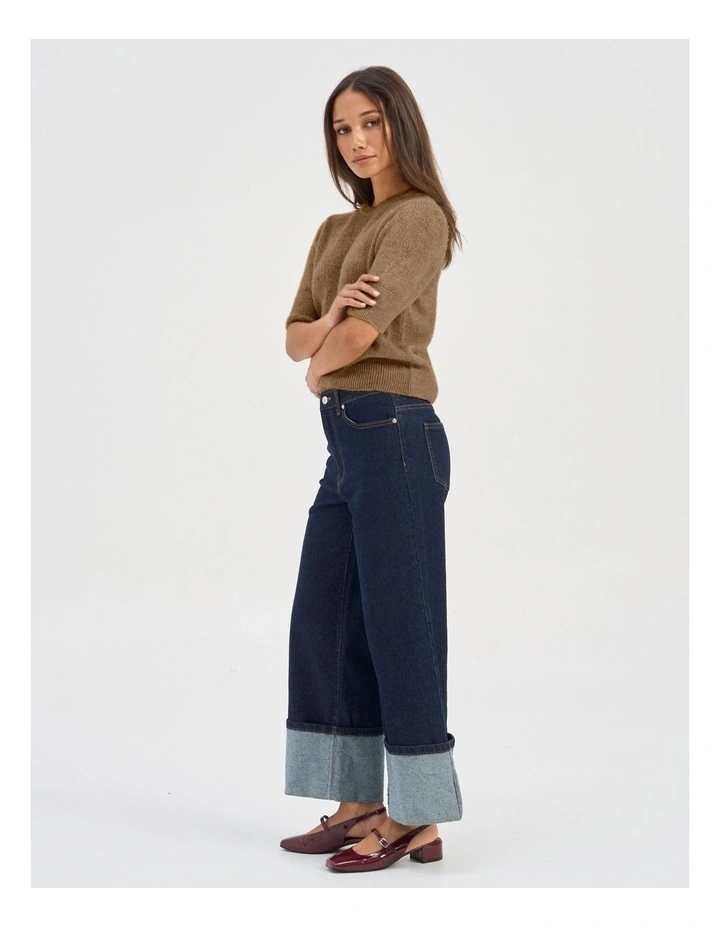 Kristy Knit Top in Brown image 3