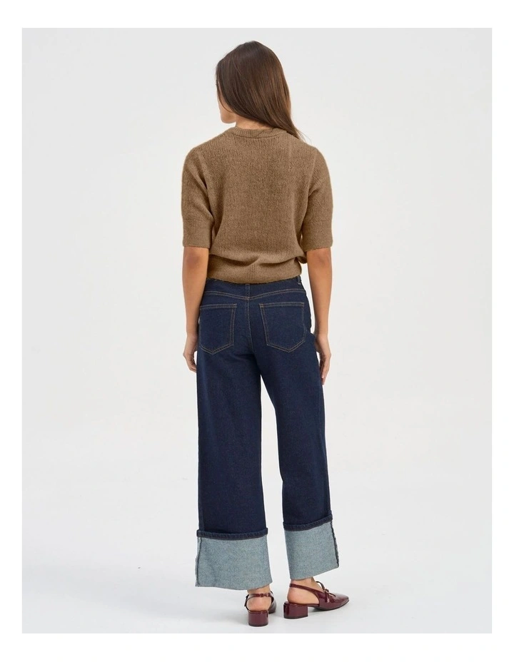 Kristy Knit Top in Brown image 4