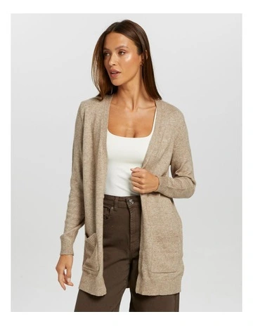 Lesly Knitted Cardigan in Beige
