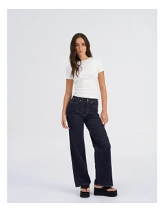 Madison Blush High Waisted Jeans in Dark Denim