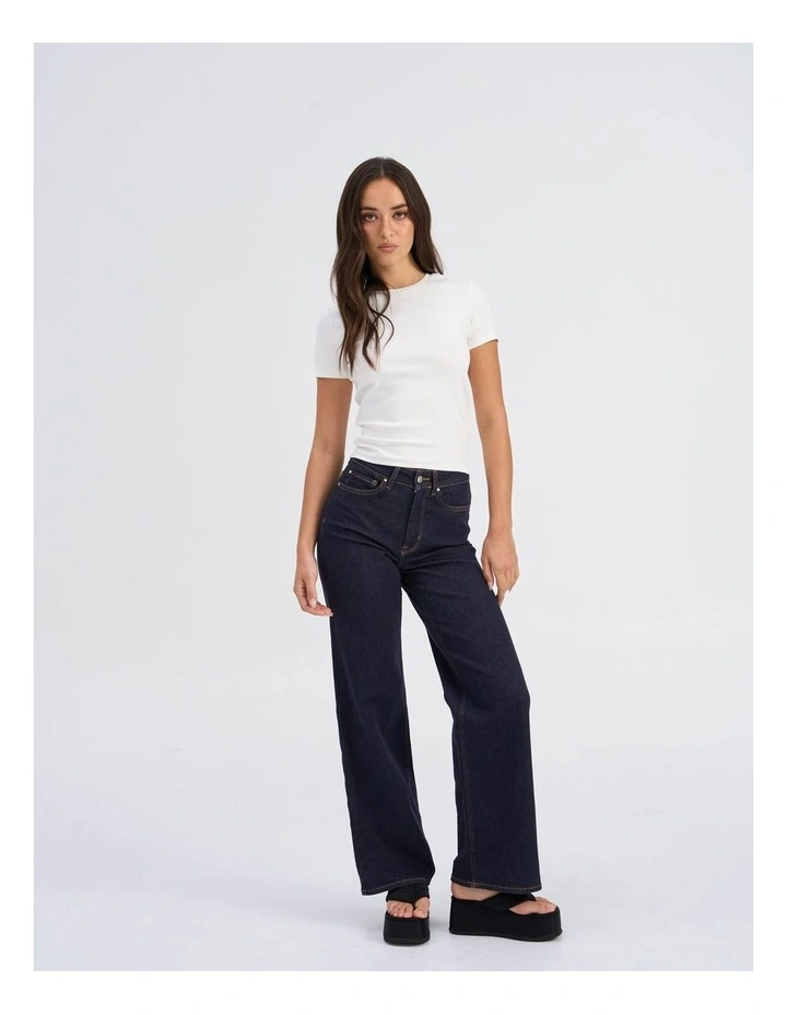 Madison Blush High Waisted Jeans in Dark Denim image 1