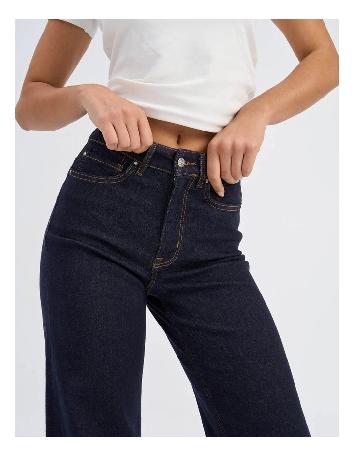 Madison Blush High Waisted Jeans in Dark Denim image 2