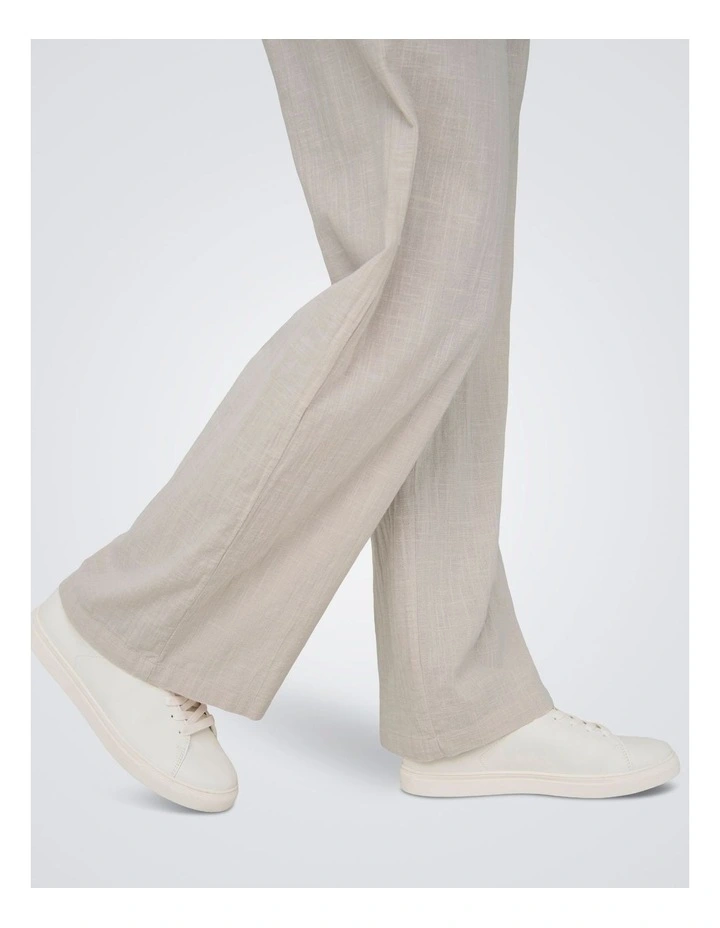 Tiza Cotton Loose Pants in Stone image 3