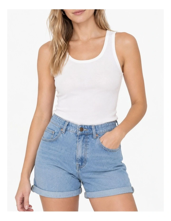 Phine Life Denim Shorts Light Blue image 3