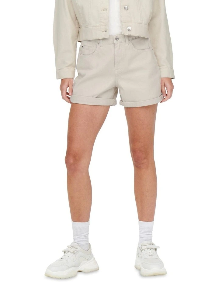 Phine Life Denim Shorts Ecru image 4